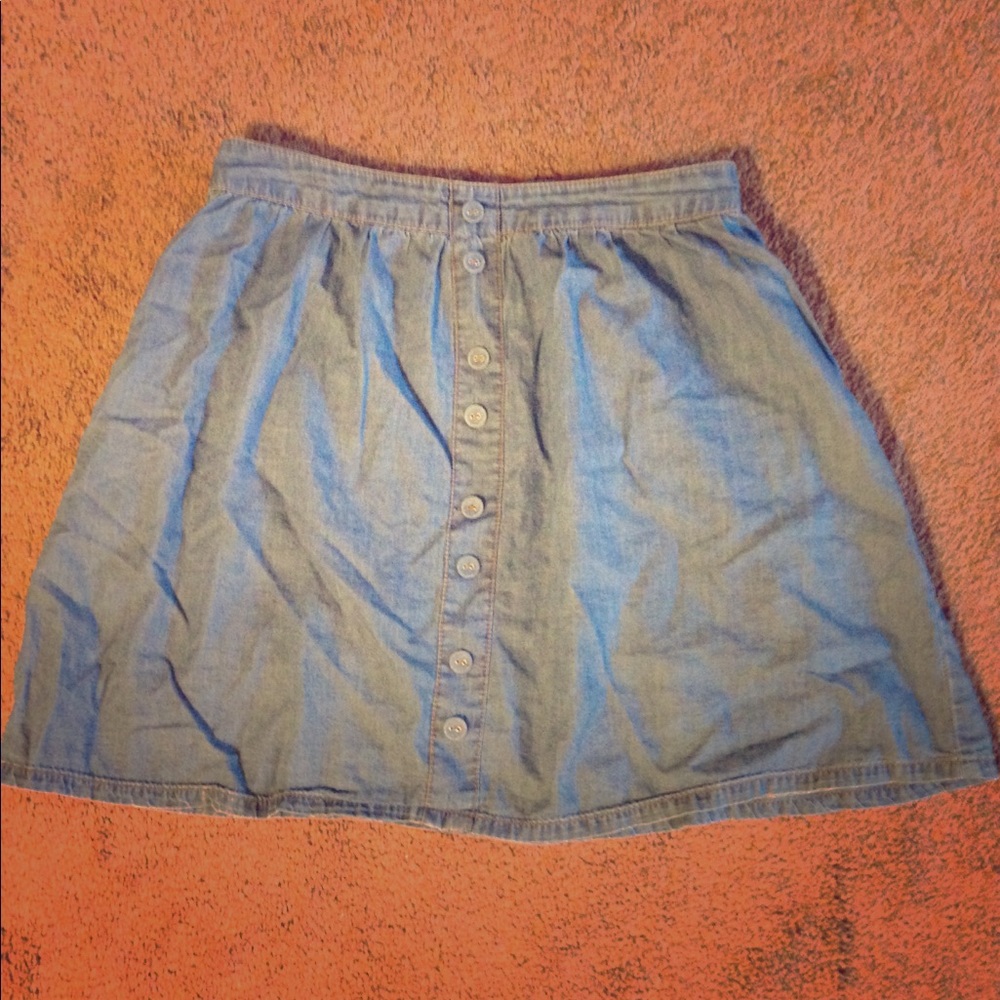 Missimo high waisted jean skirt